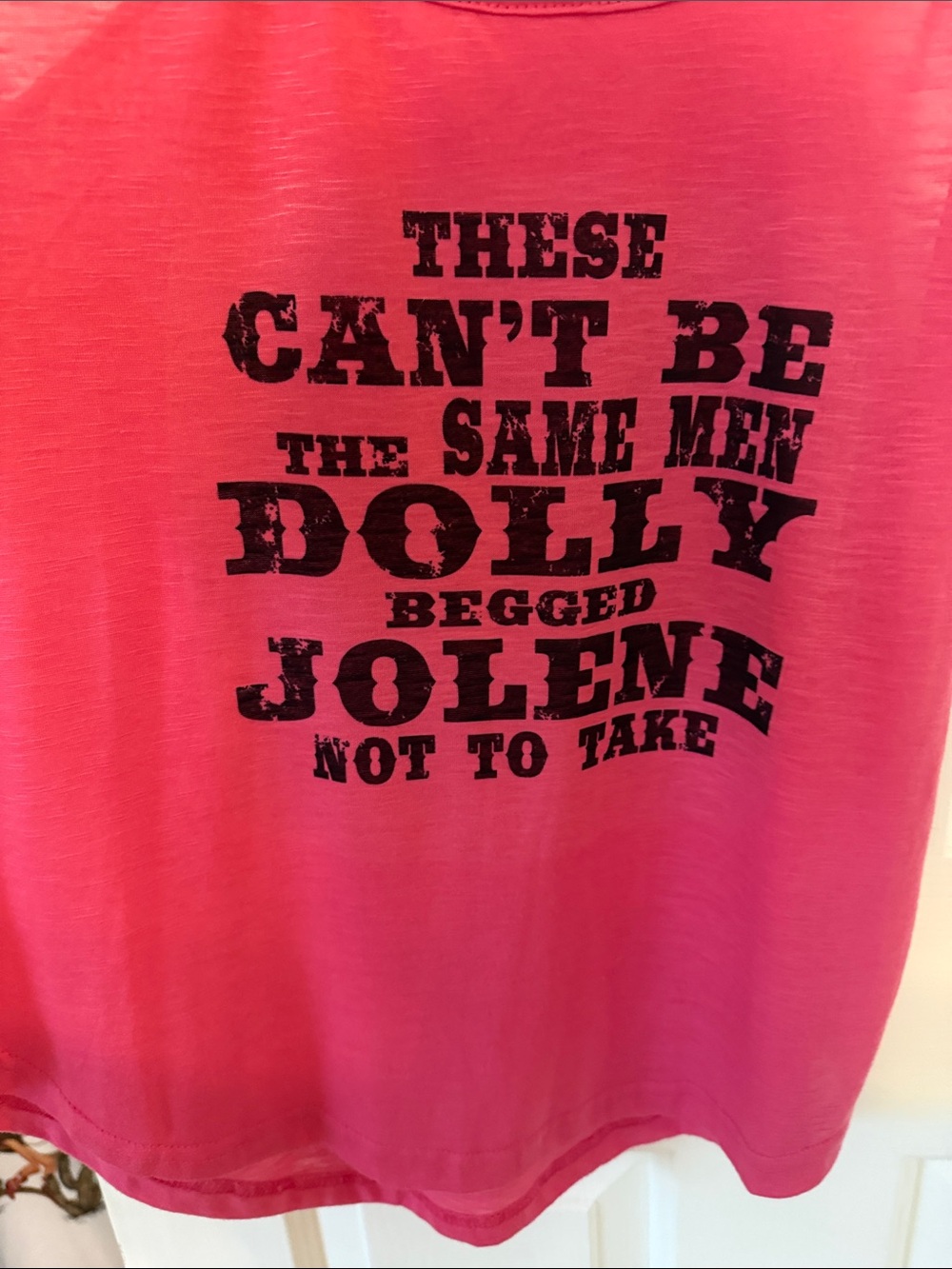 Pink Graphic Tank Top — Dolly Jolene Print